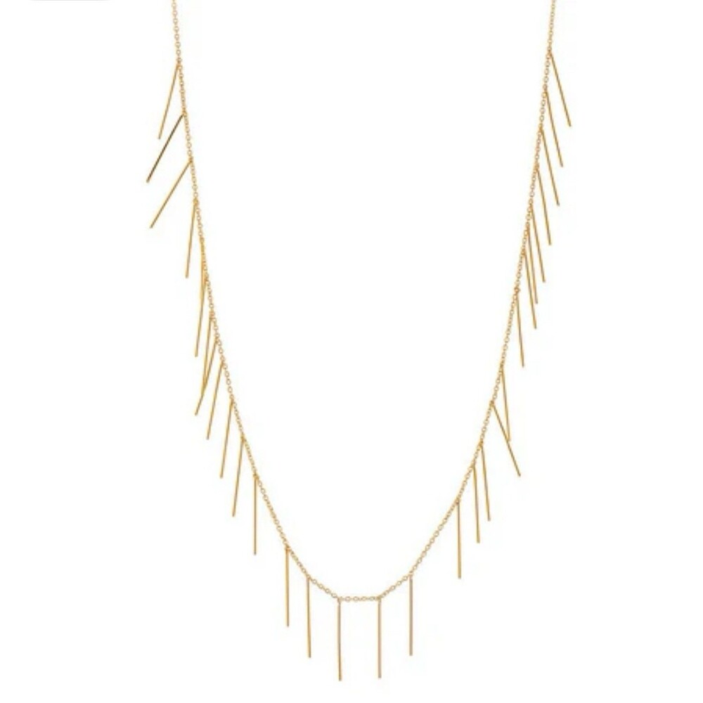 Gorjana Marmont Fringe Gold Tone Necklace - Picture 2 of 7